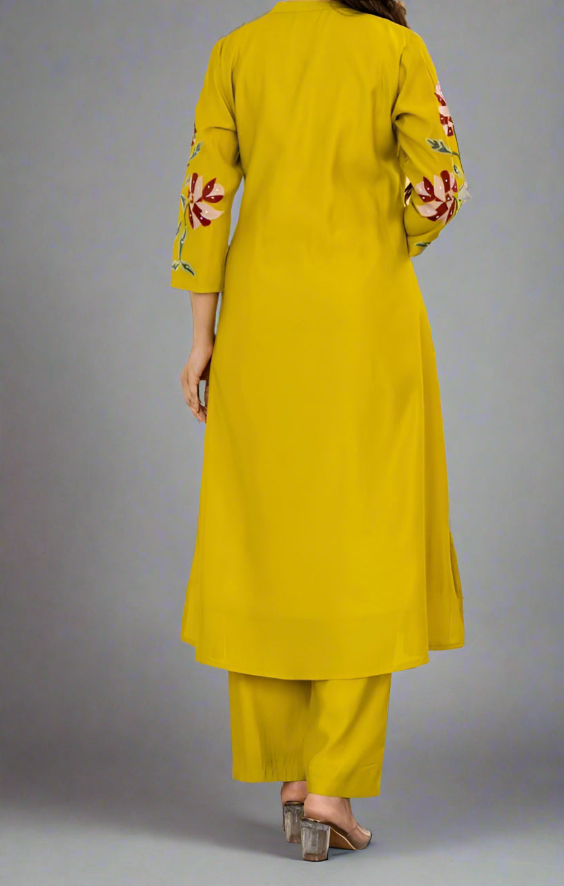 Dazzling Diva- Embroidered kurti set