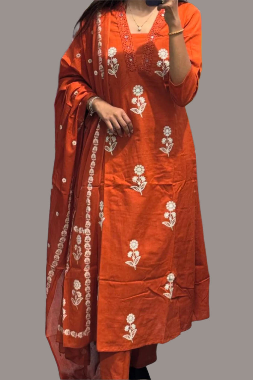 Tweet Dreams Cotton Kurti Set