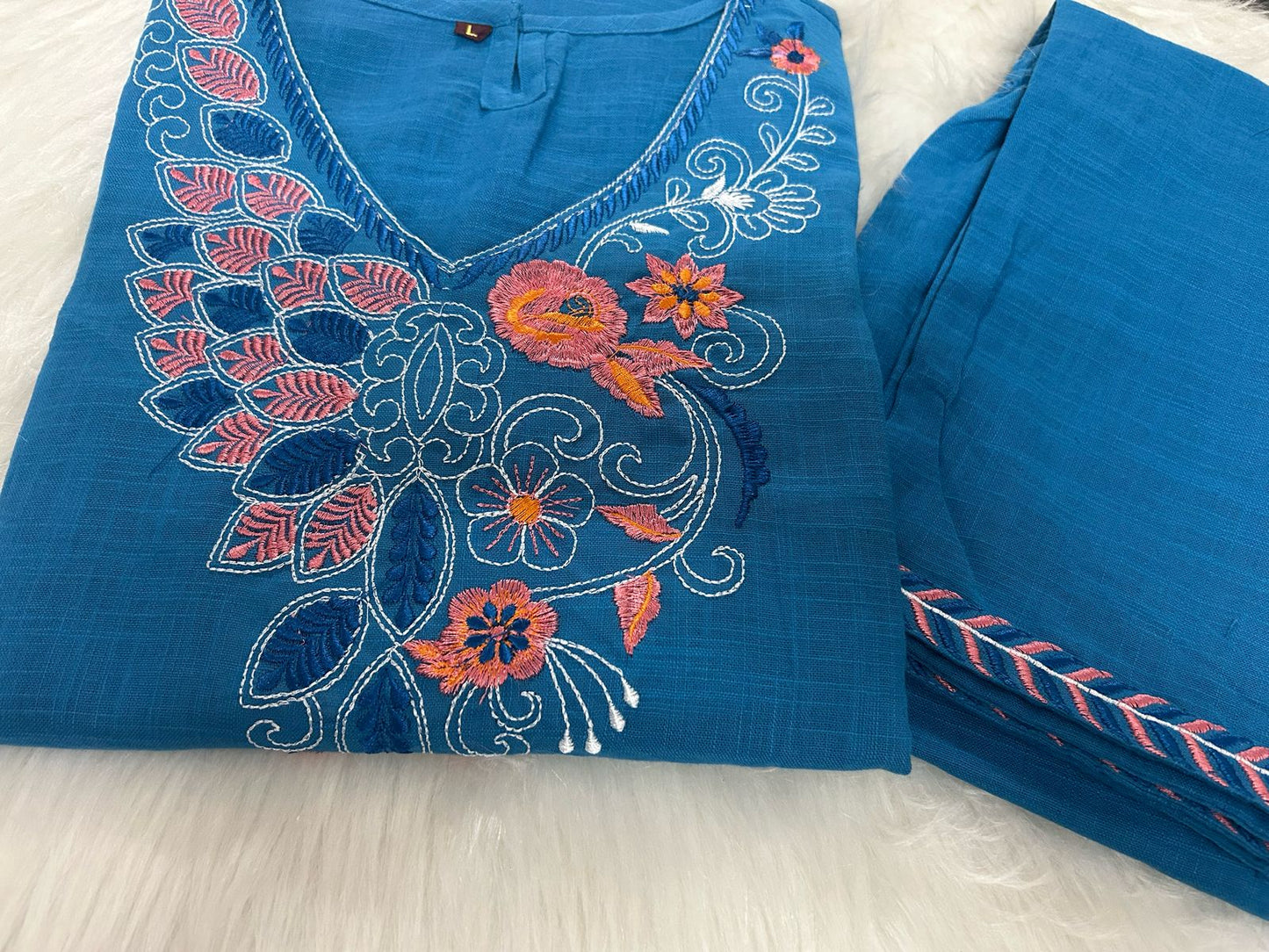 Falling In Love Cotton Kurti Set