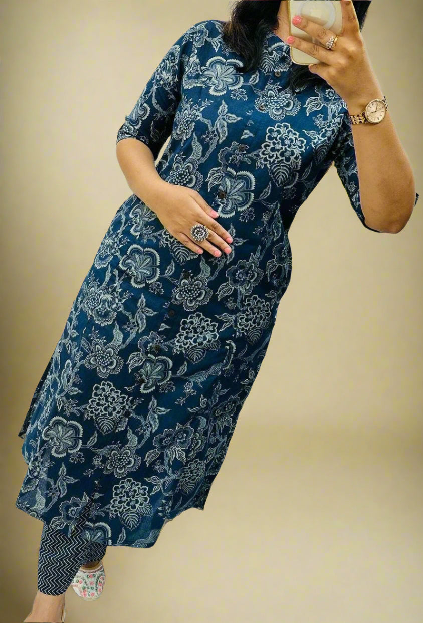 Little Buddy Cotton Kurti Set