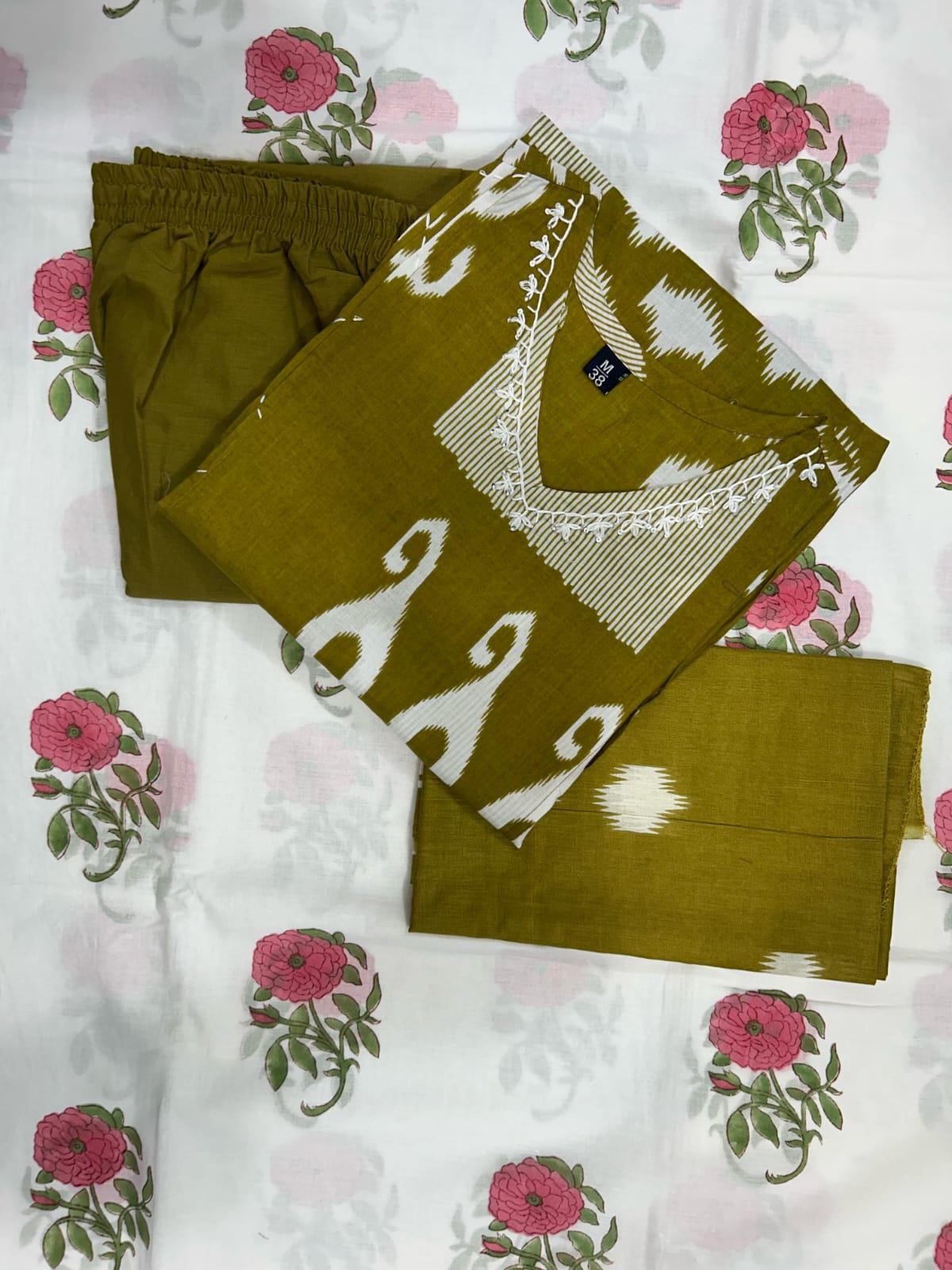 Cloudy Days Cotton kurti Set