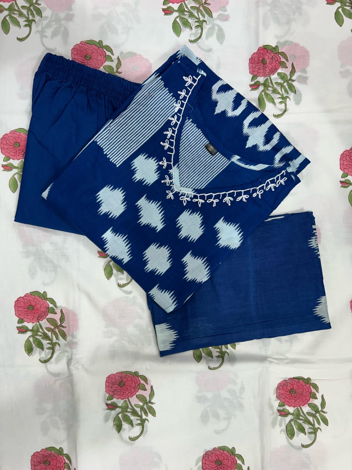 Cloudy Days Cotton kurti Set