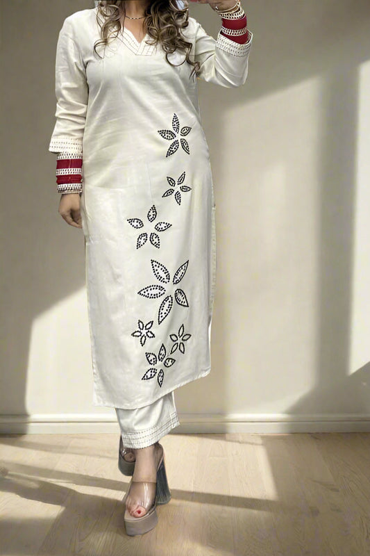 Eternal Grace Cotton Kurti Set