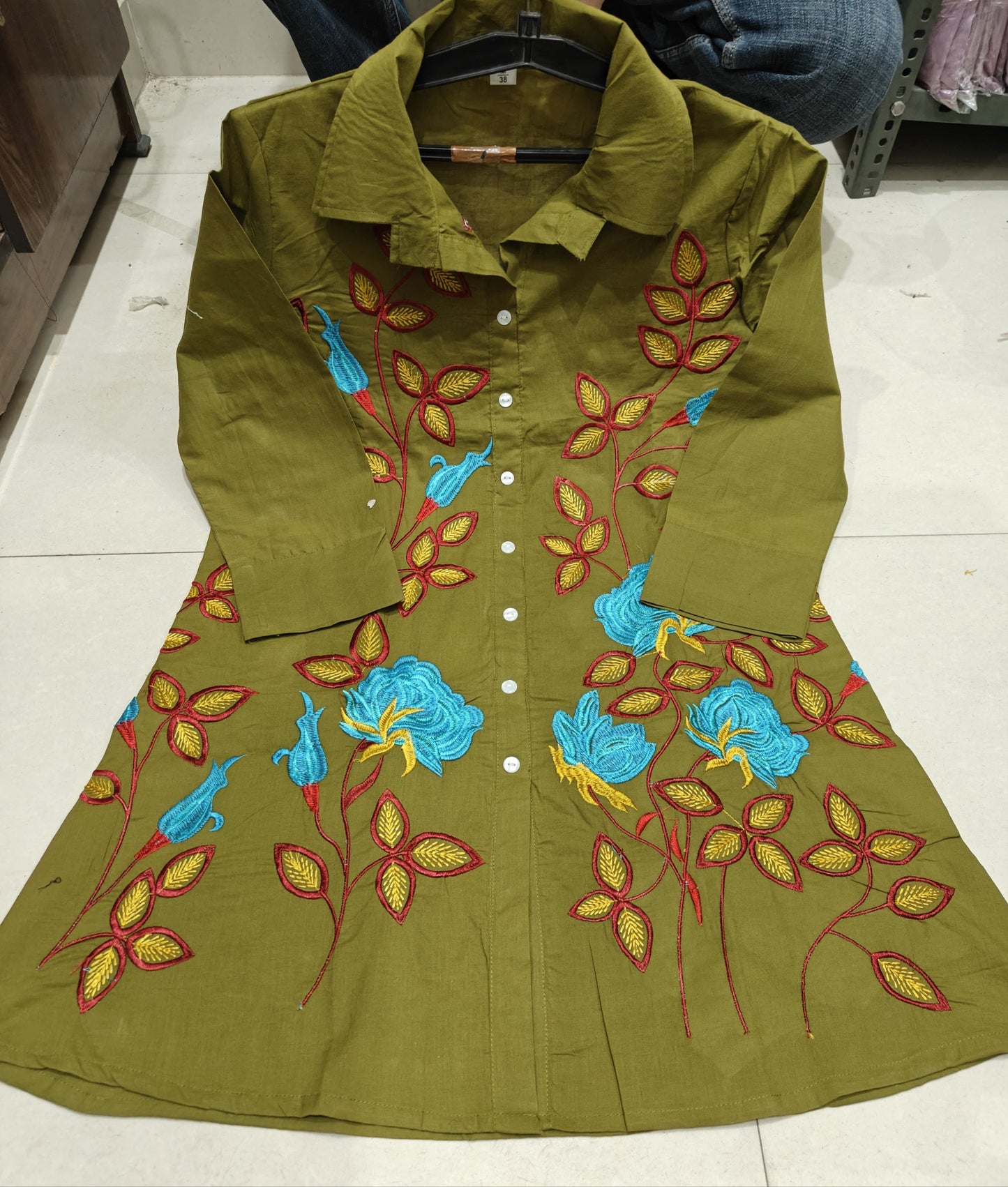 Golden Flows Cotton Coord Set