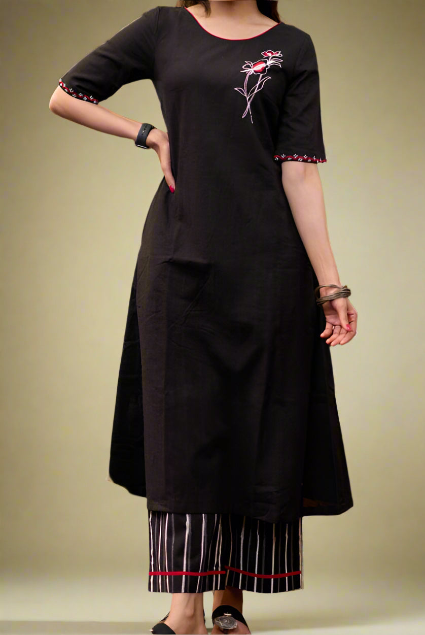 Quiet Elegance Cotton Kurti Set