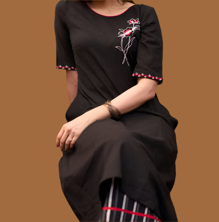 Quiet Elegance Cotton Kurti Set