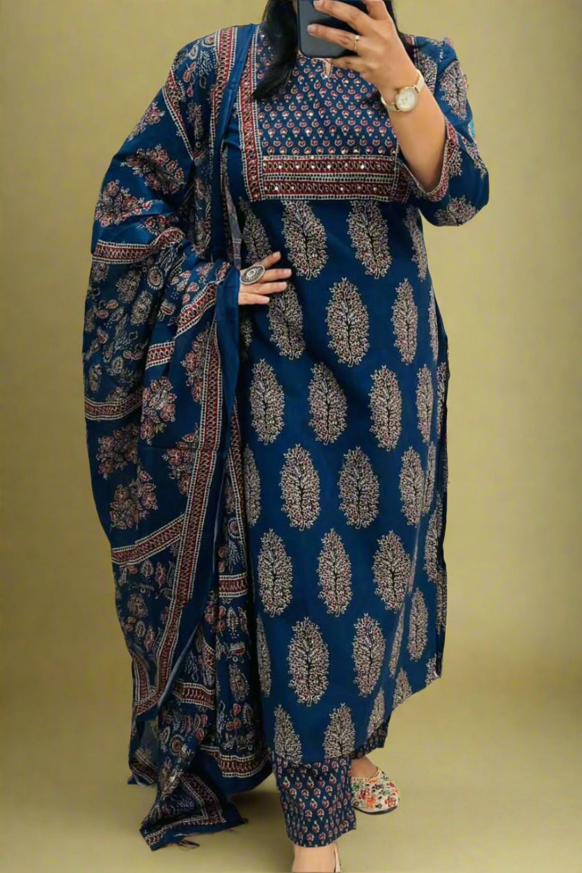 Fashion With Cotton Kurti Set