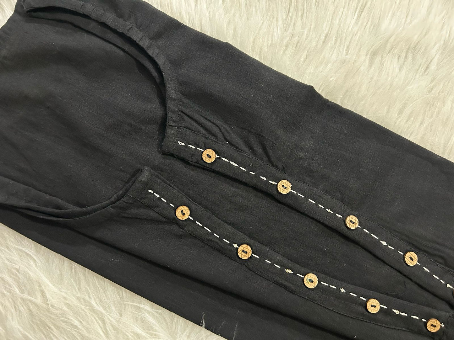 Twill & Thread Cotton Kurti Set