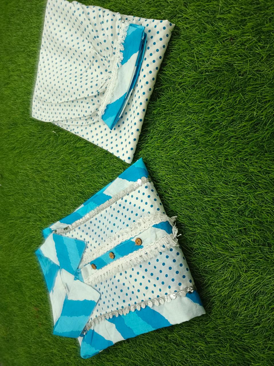 Leheriya Special Cotton Kurti Set