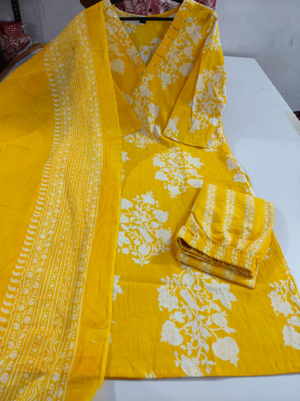 Forever Downstream Cotton Kurti Set