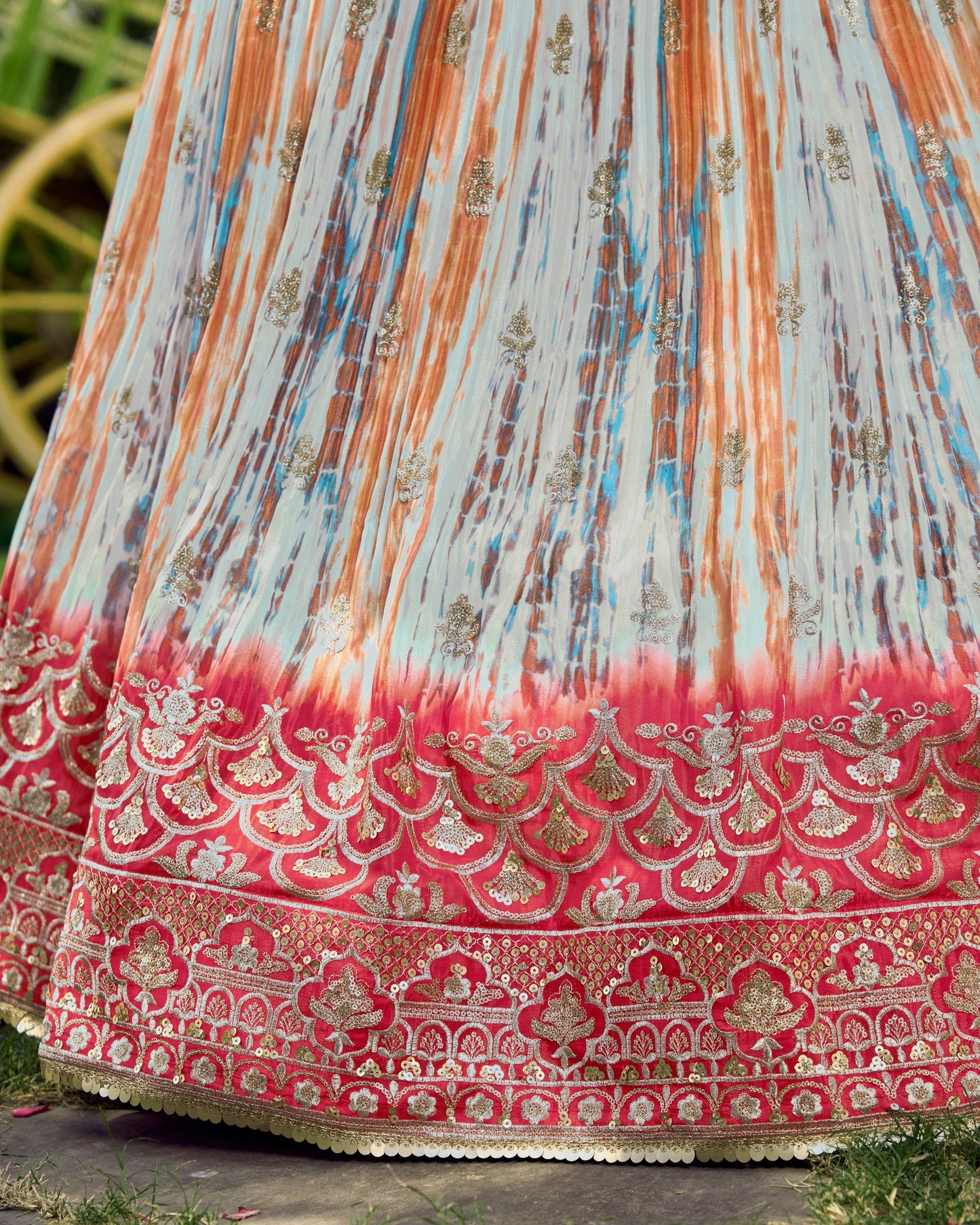 Kohinoor Kalika Chinnon Silk Lehenga