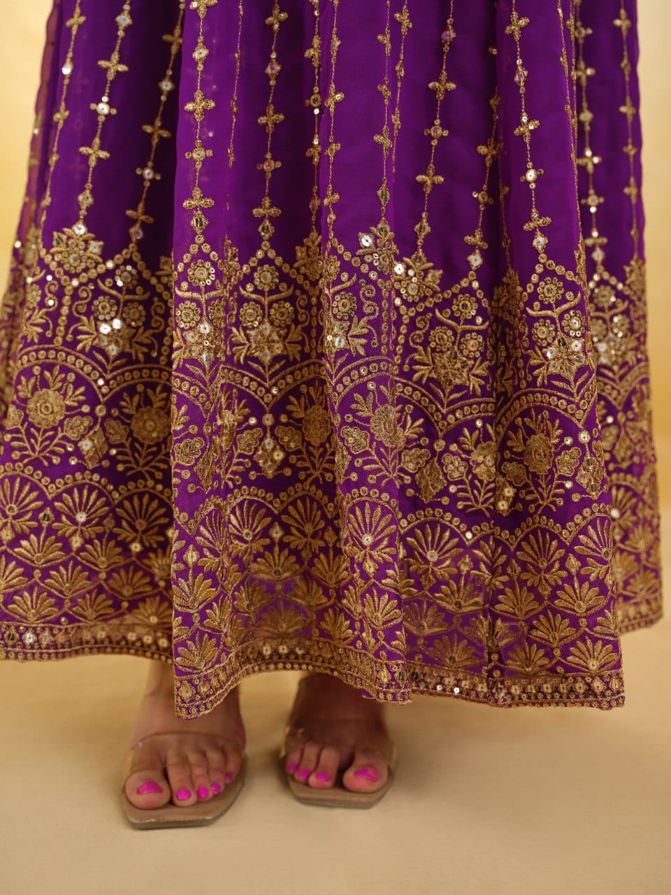Rang-e-Shahi Georgette Anarkali Set