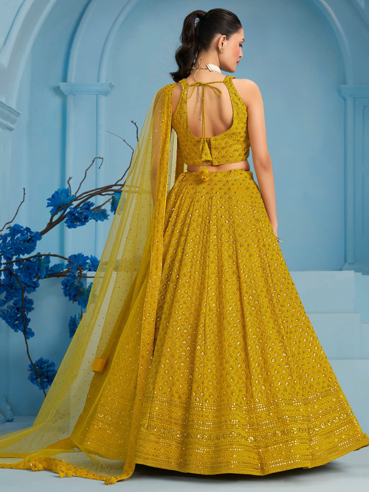 Ishq-e-Aangan Georgette Lehenga