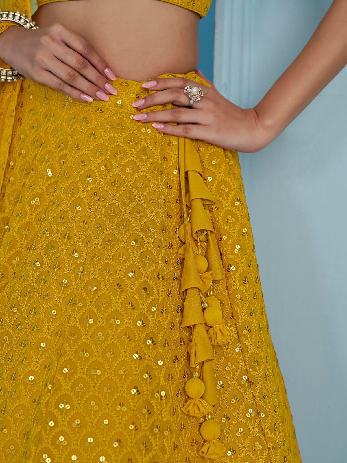 Ishq-e-Aangan Georgette Lehenga