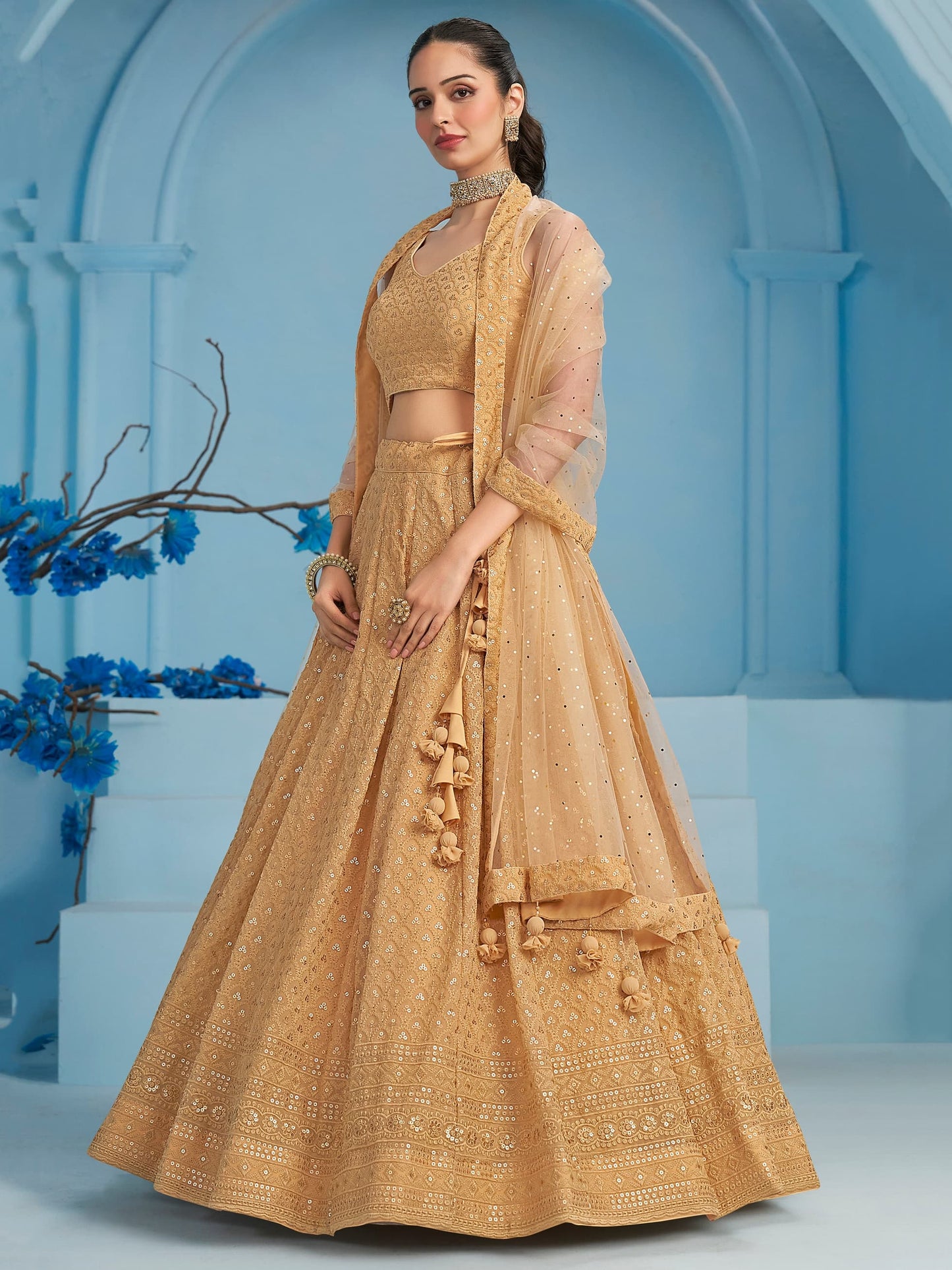 Ishq-e-Aangan Georgette Lehenga