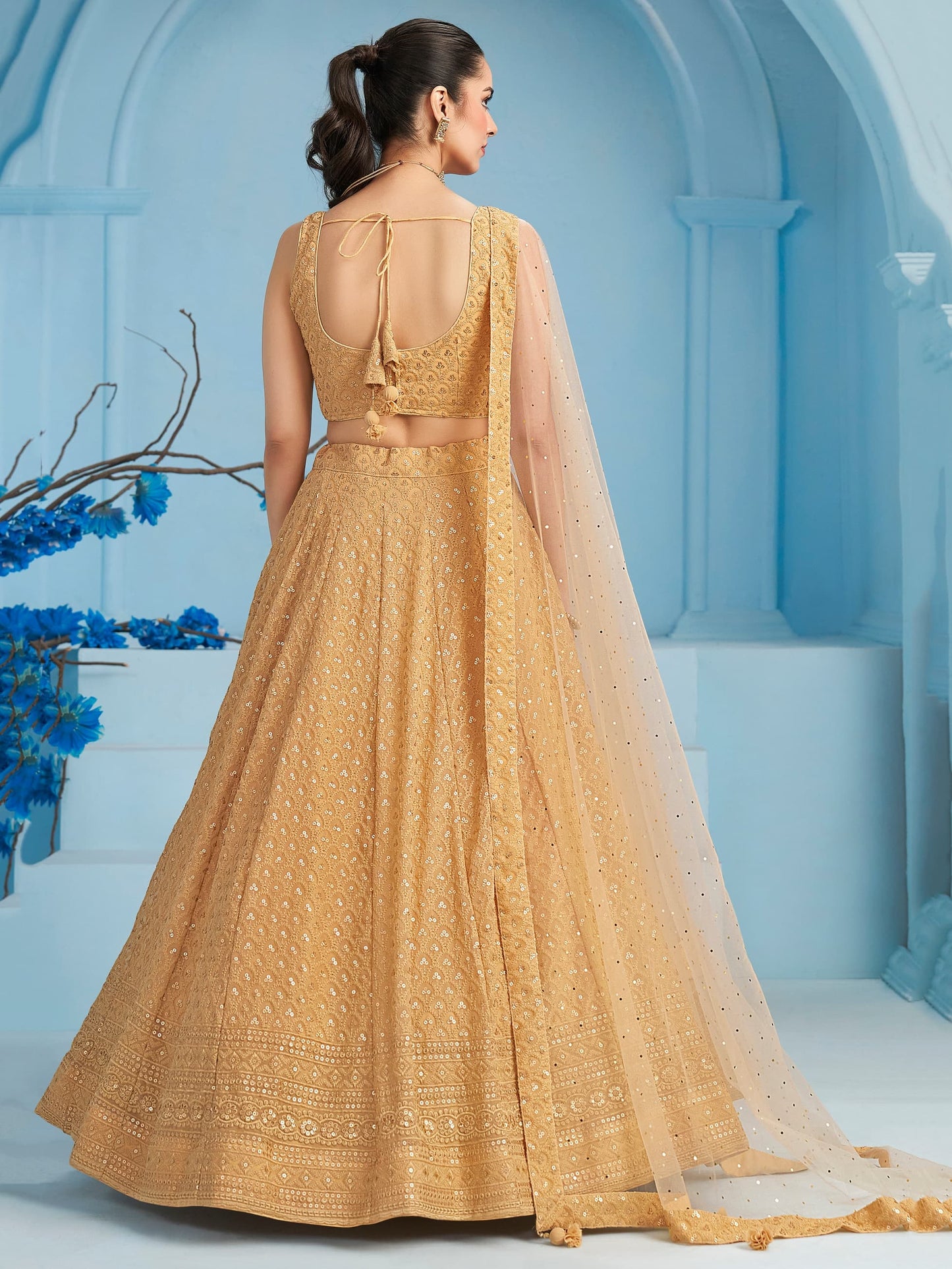 Ishq-e-Aangan Georgette Lehenga