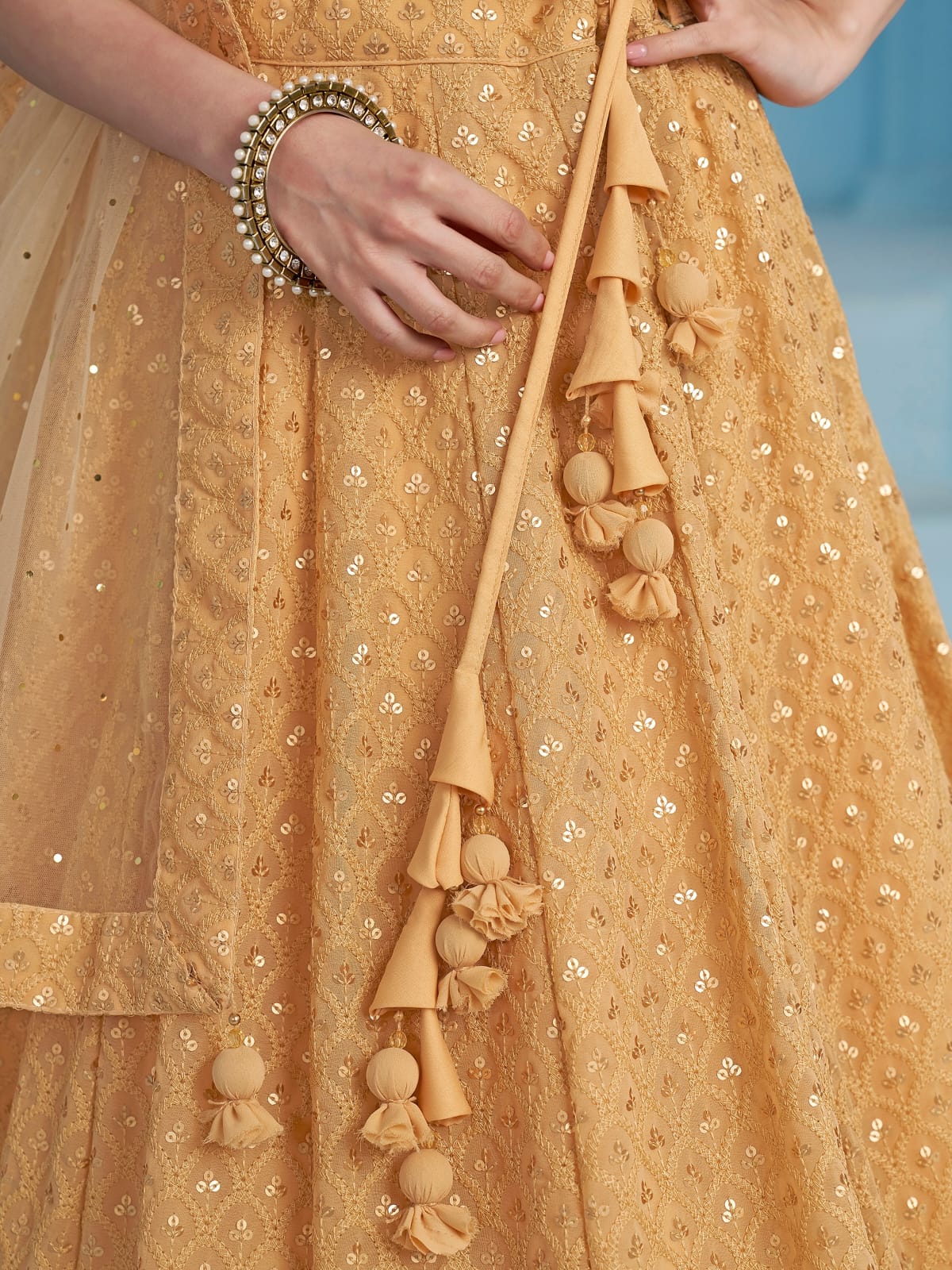 Ishq-e-Aangan Georgette Lehenga