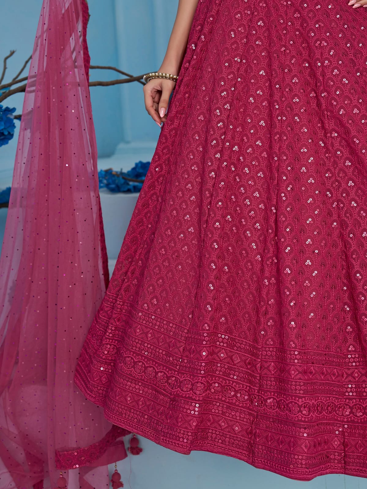 Ishq-e-Aangan Georgette Lehenga