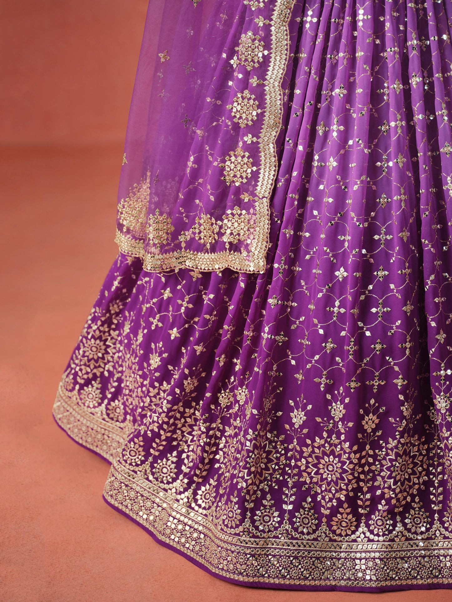 Meher Melody Georgette Lehenga