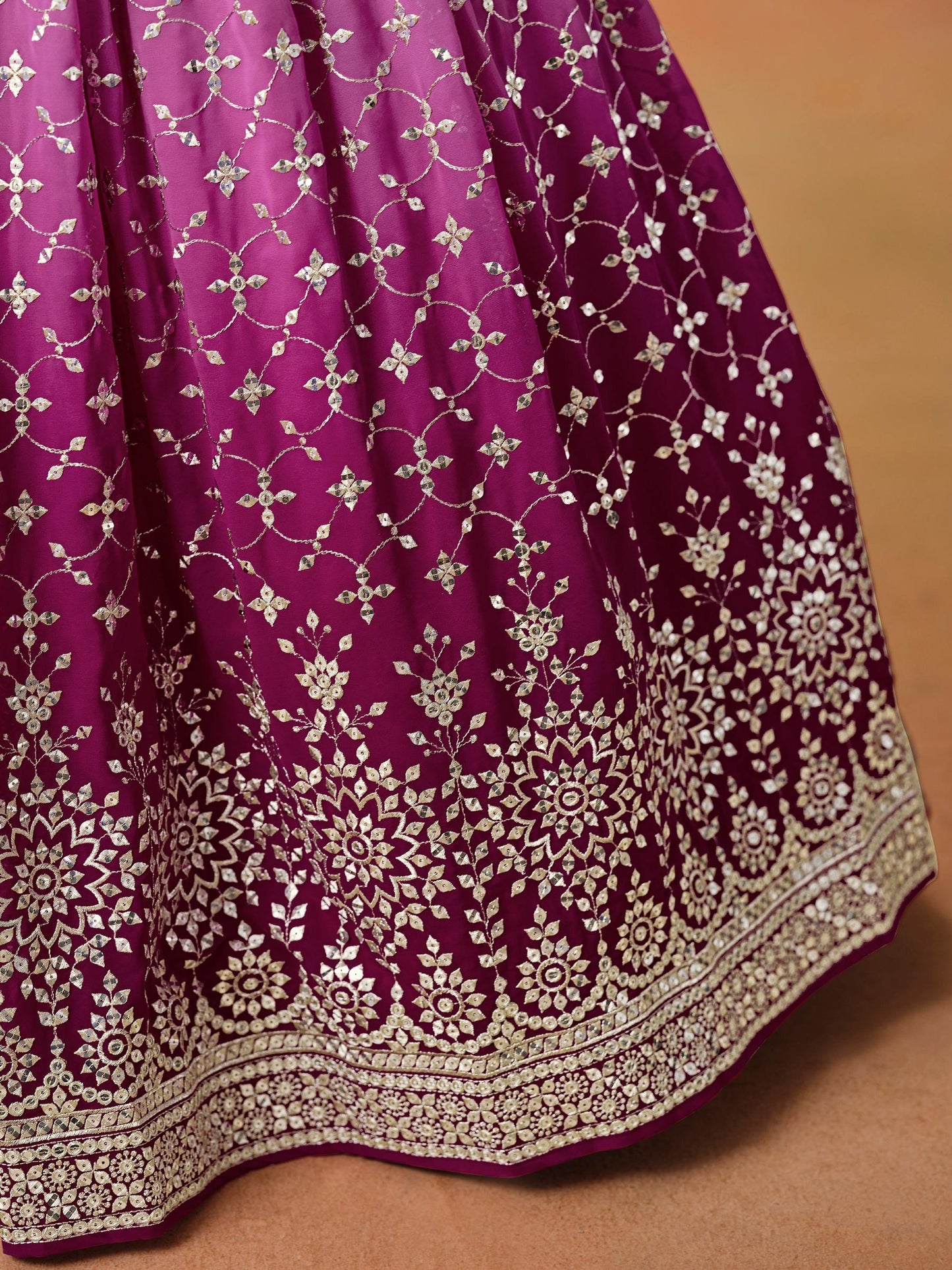 Meher Melody Georgette Lehenga