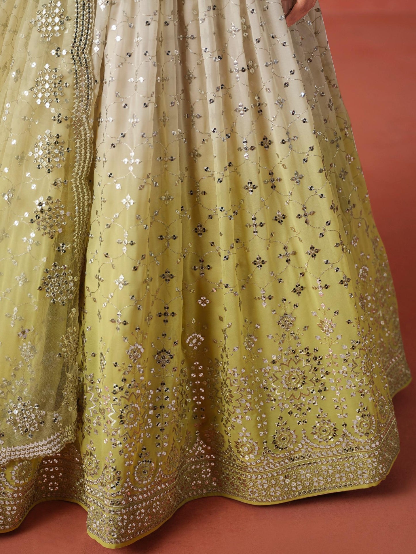 Meher Melody Georgette Lehenga