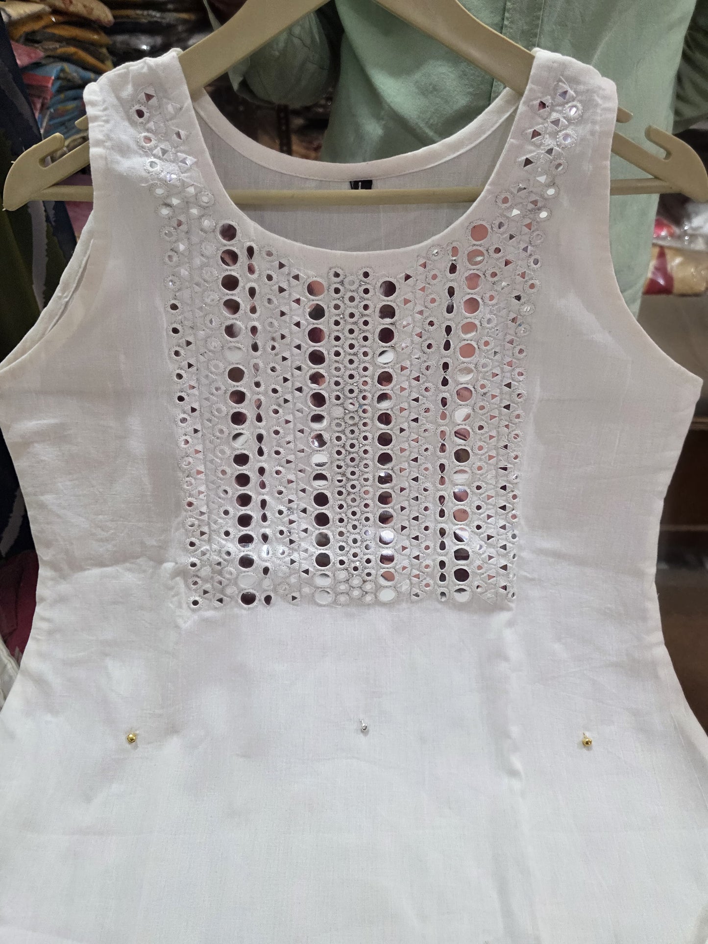 White Rose Cotton Coord Set