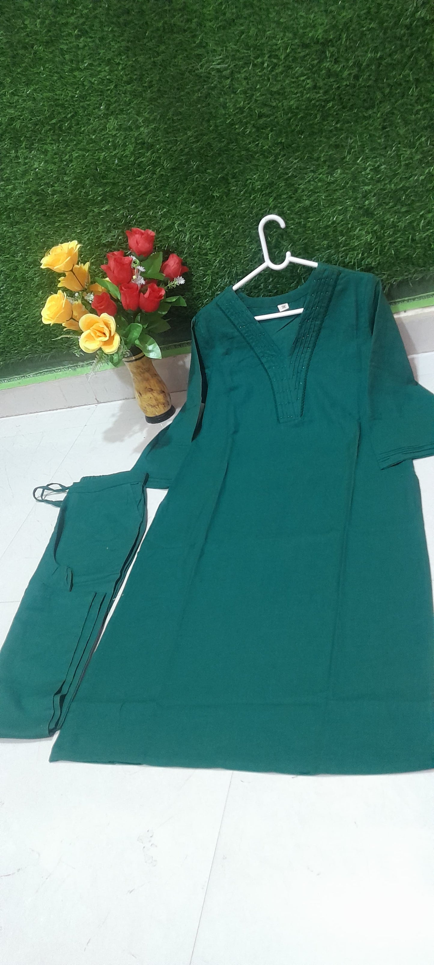 Green Vessels Cotton Coord Set