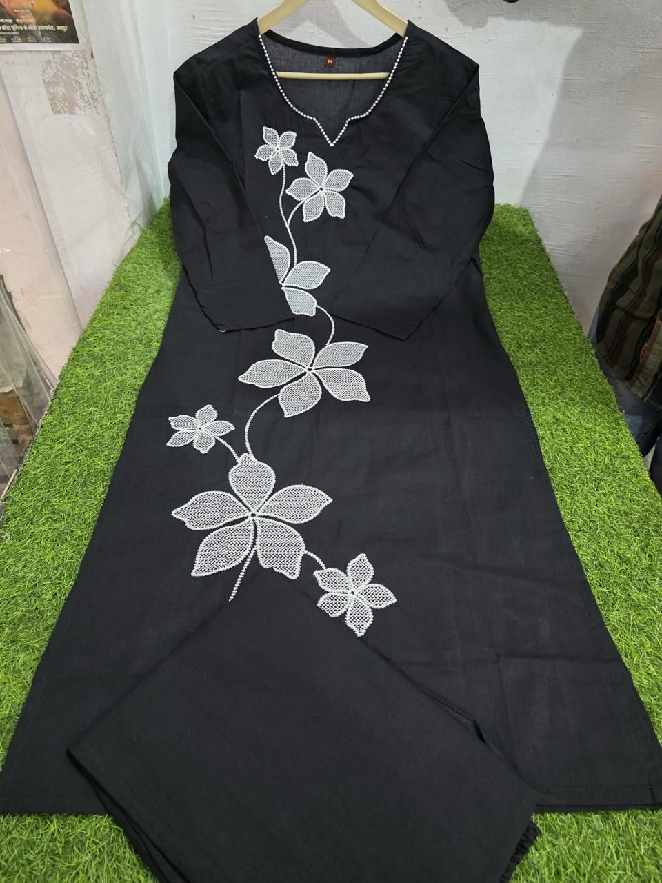 Crimson Charm Cotton Coord Set