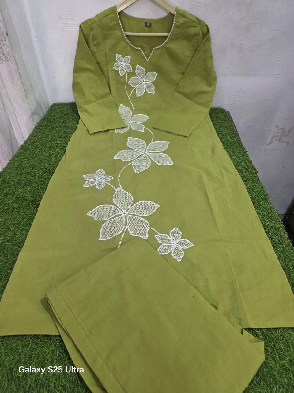 Crimson Charm Cotton Coord Set