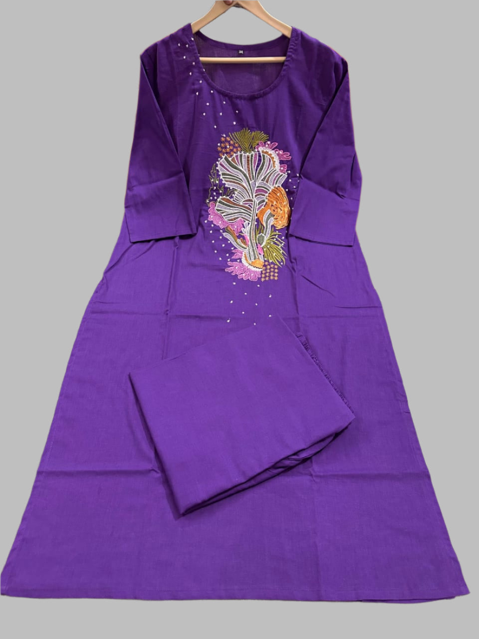 Autumn Light Cotton Kurti Set