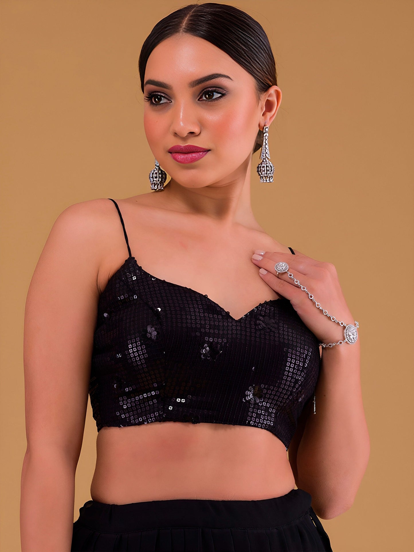 KalpVriksha Georgette Lehenga