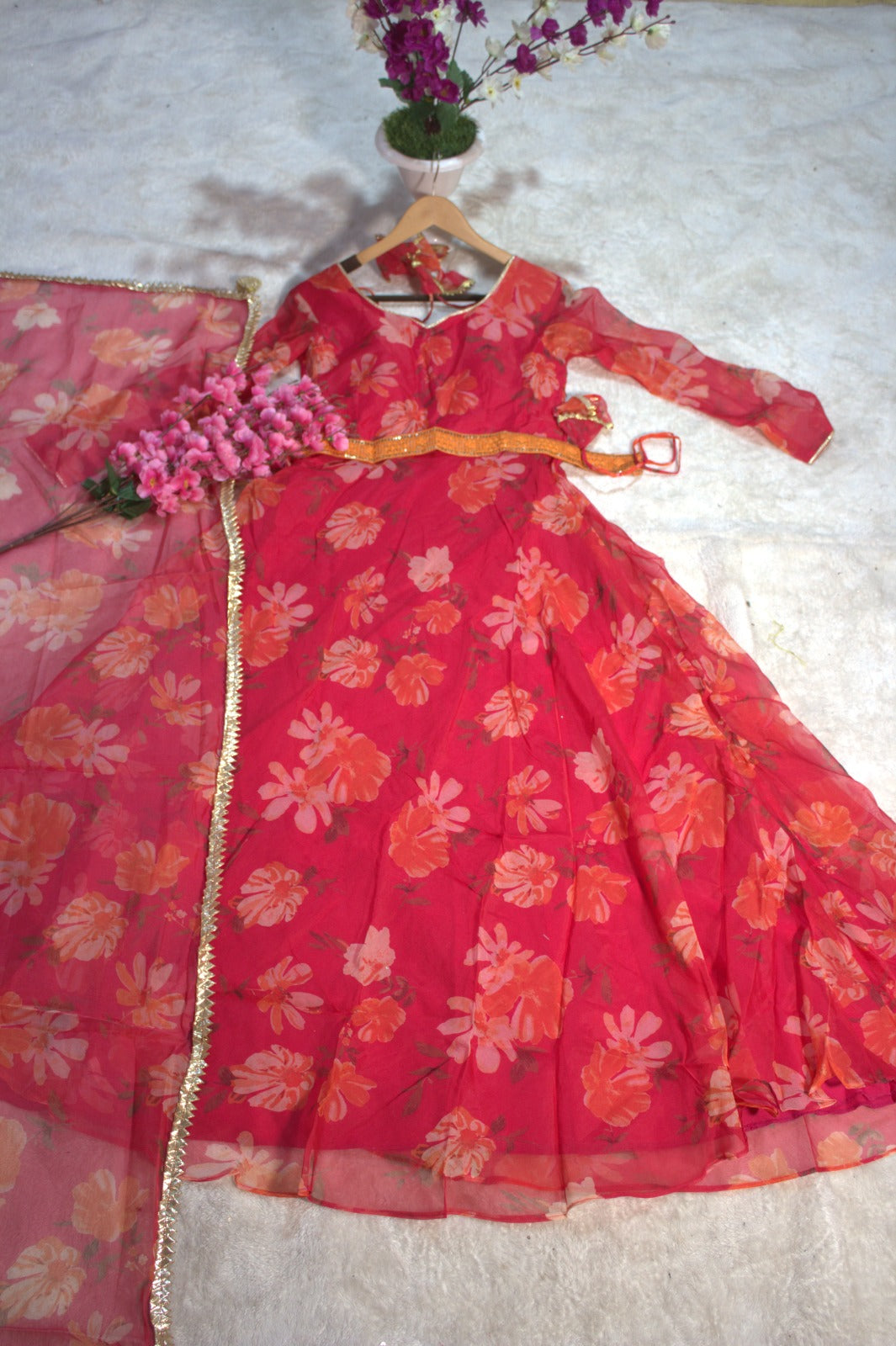 FeatherRoot Organza Gown Set