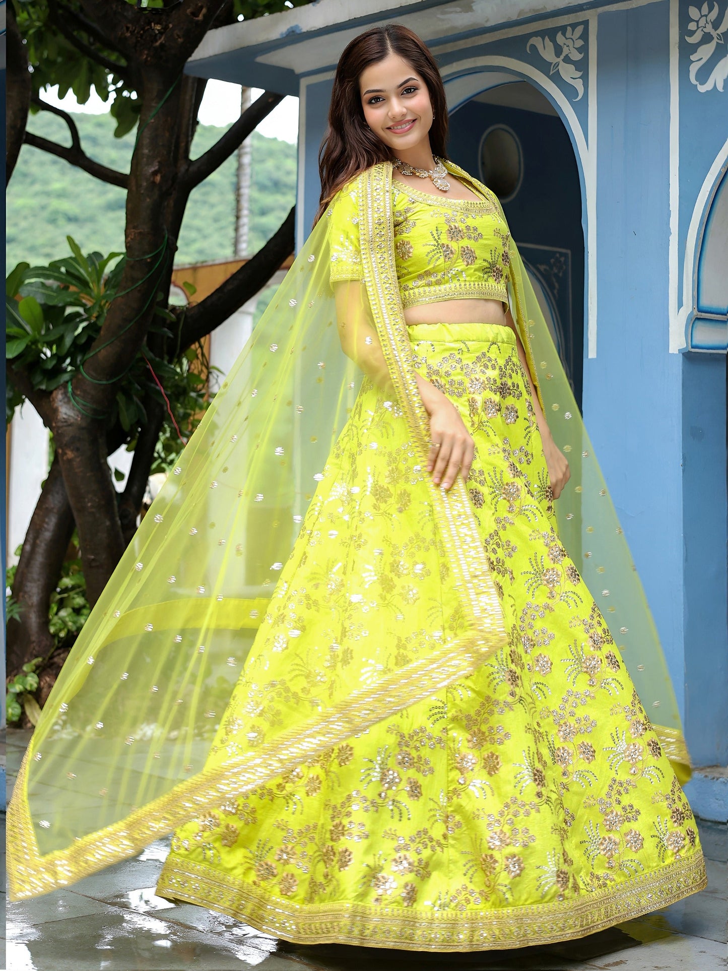 Mehek-e-Shaam Special Silk Lehenga