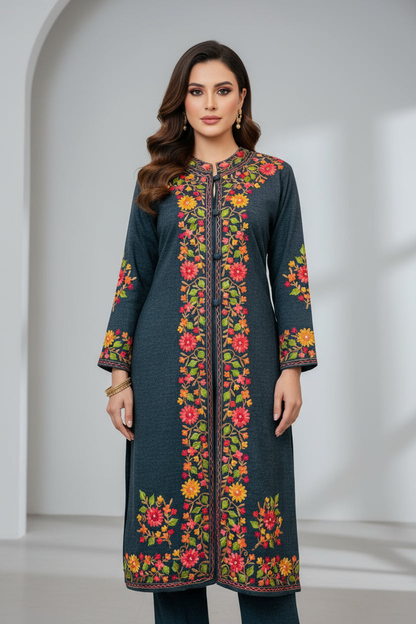The Warm Edit Kashmiri Design Shrug Set