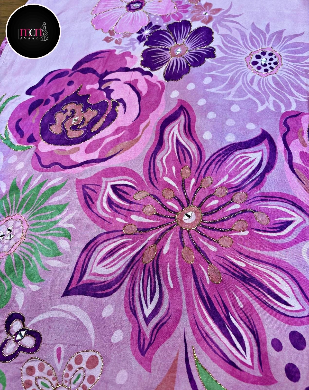 Naya Utsav -Pakistani Style Muslin Crepe Silk Kurti set