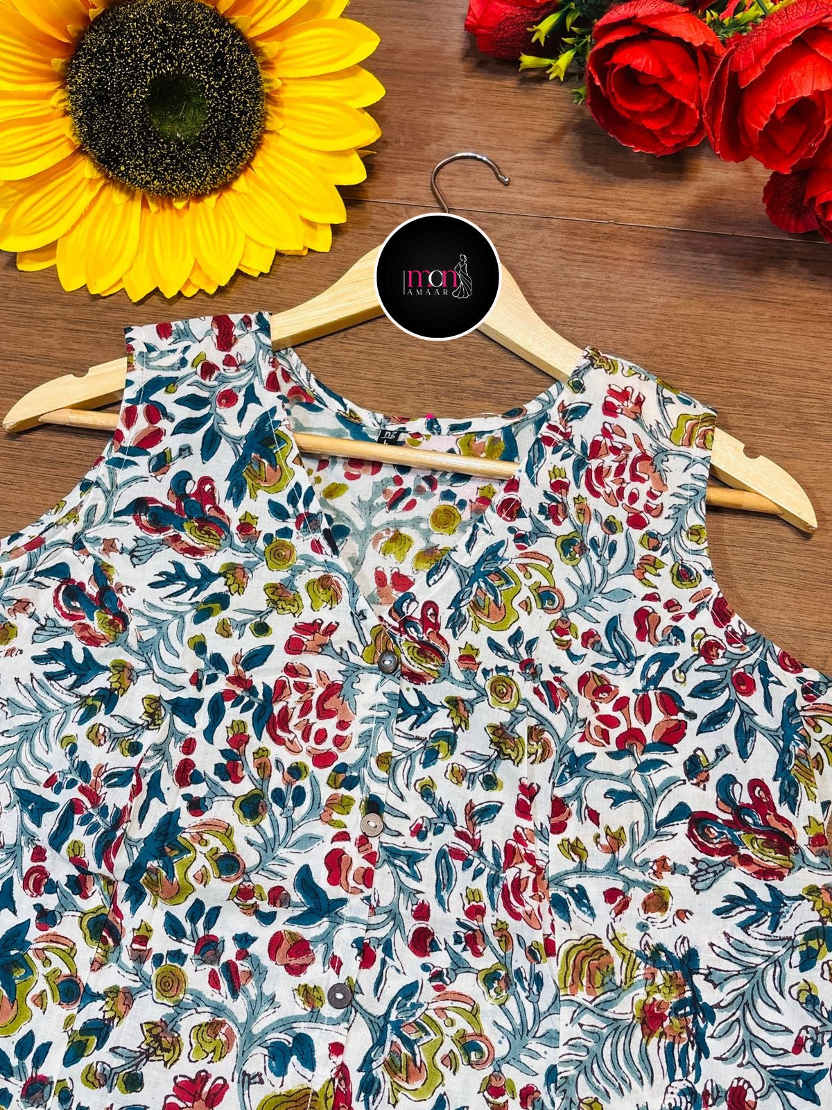 Smart Tee- Sustainable Block Print Ethnic Top