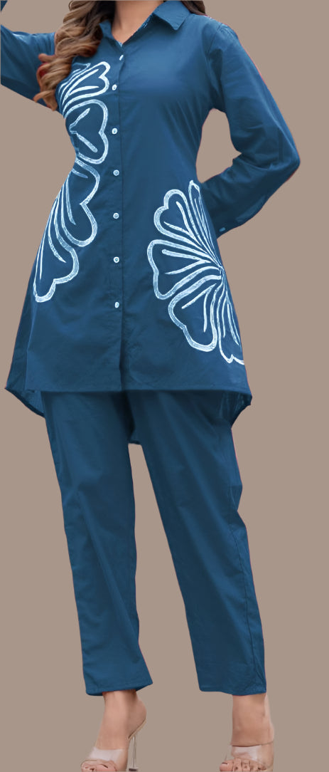 Totally Simple Cotton Blue Coord Set
