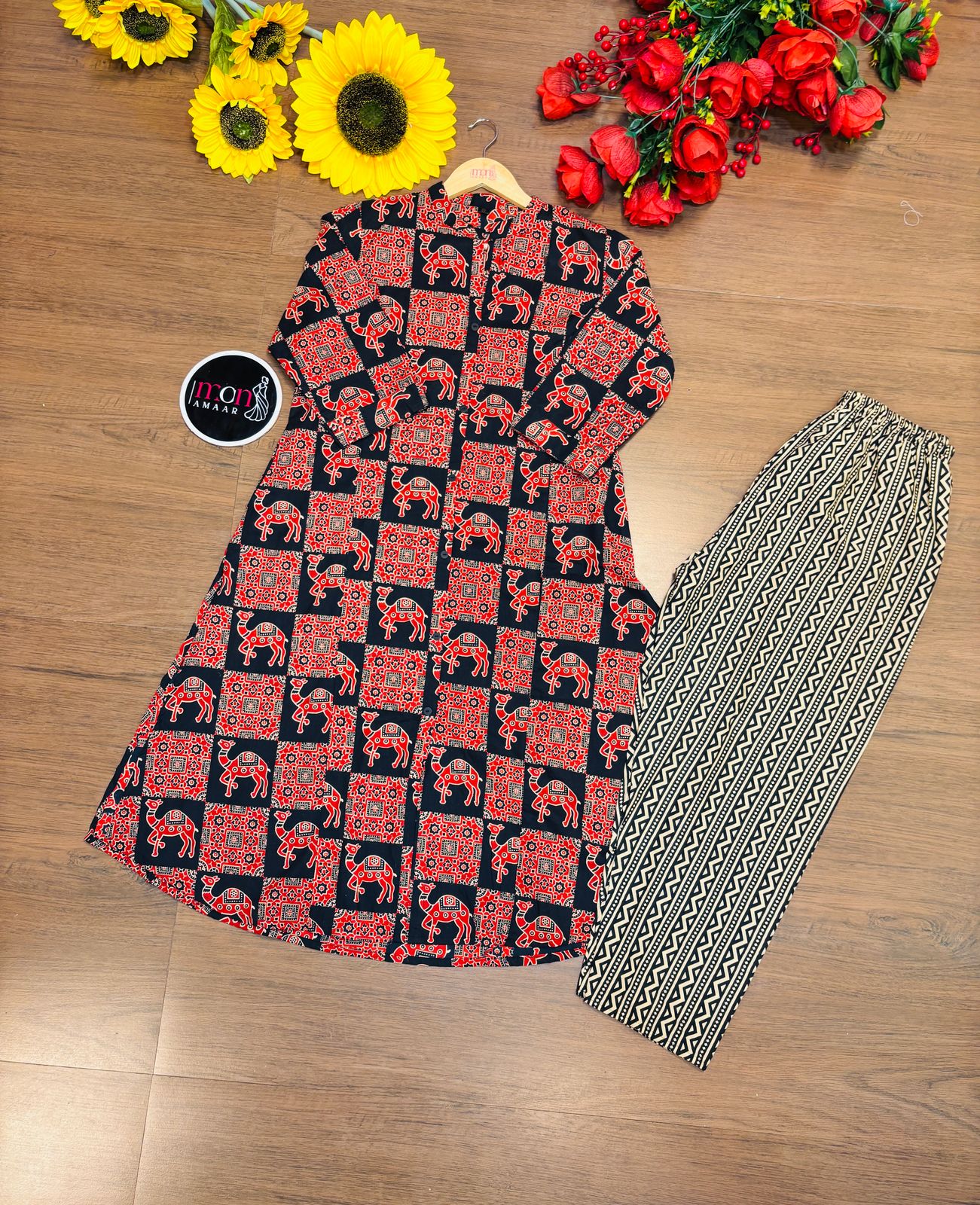 Real Life Beauty- Cotton Kurti Set