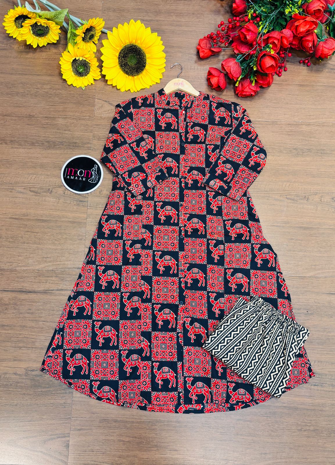 Real Life Beauty- Cotton Kurti Set