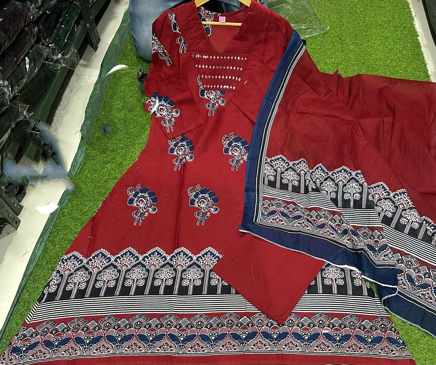 Moody & Artsy Cotton Kurti Set