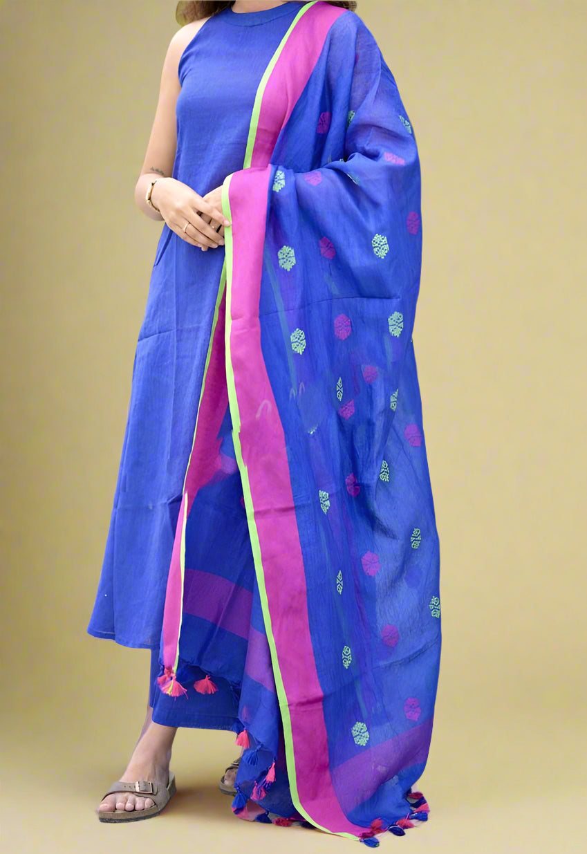 Evening Elegance Cotton Kurti Set