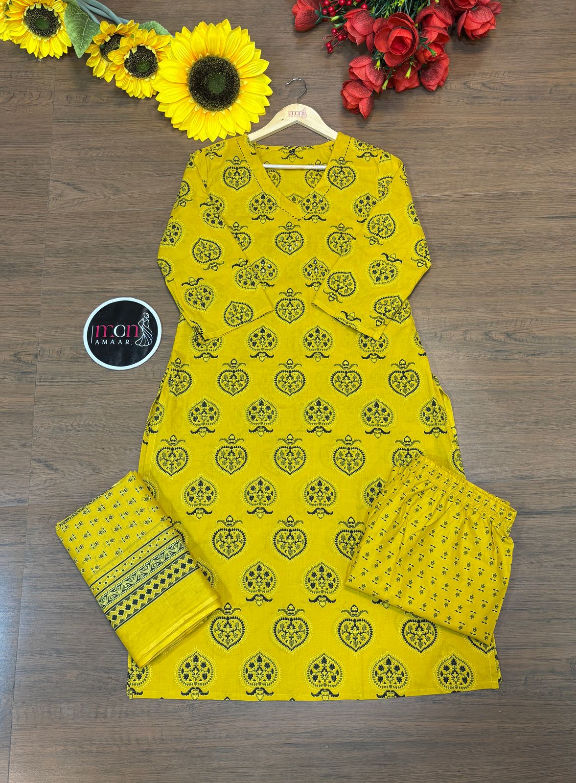 Slice Of Heaven Cotton Kurti Set