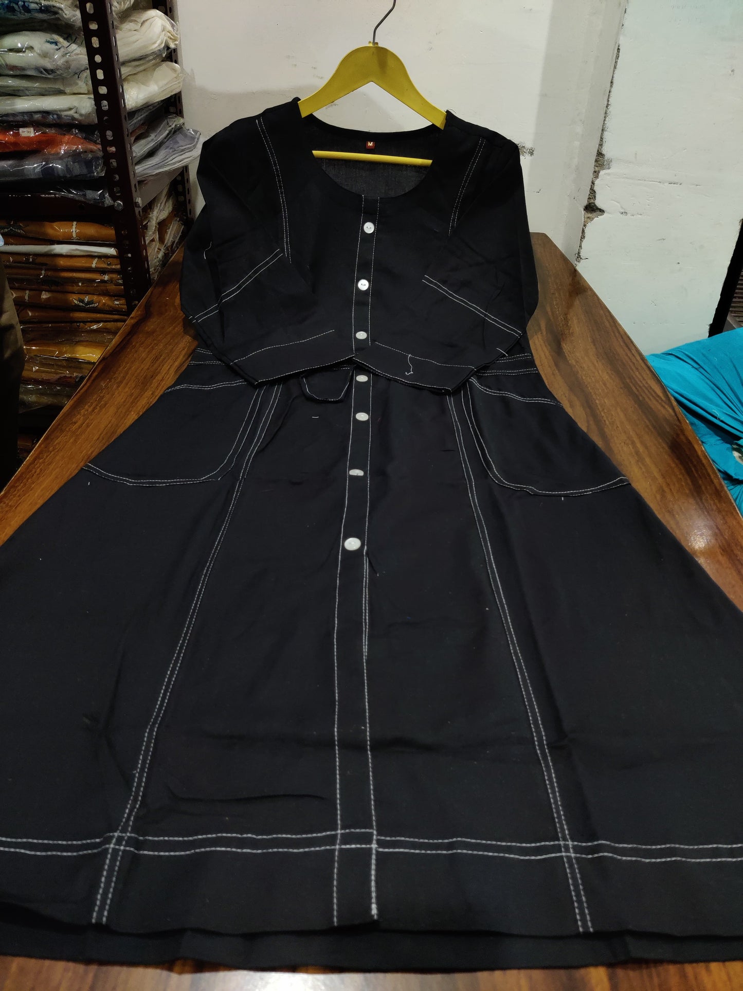 Blazing Art Blue Cotton Dress
