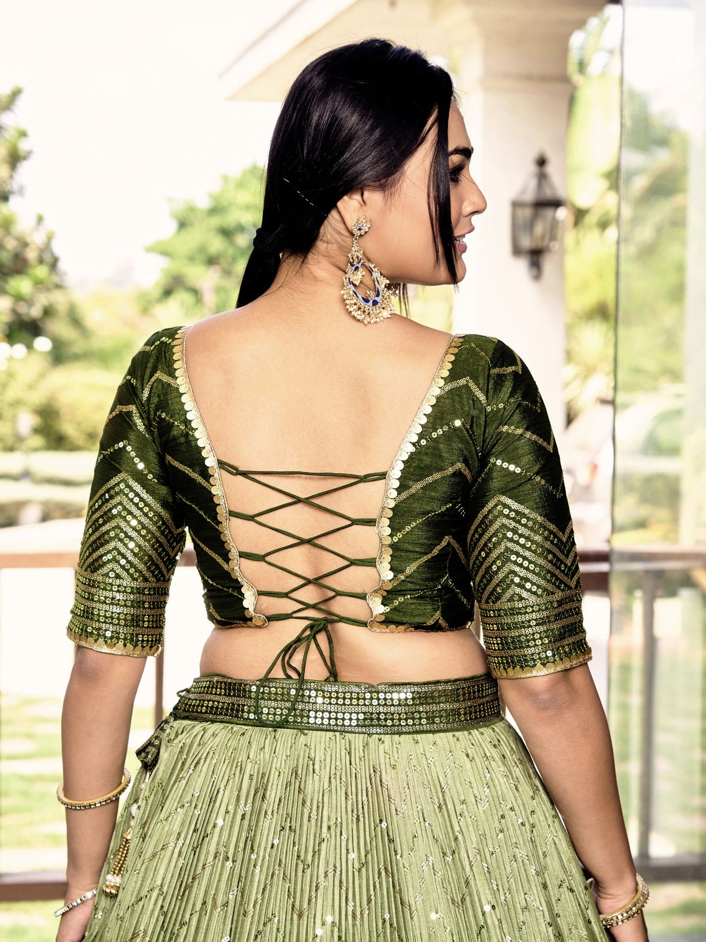 Maharani Mist Fancy Silk Lehenga