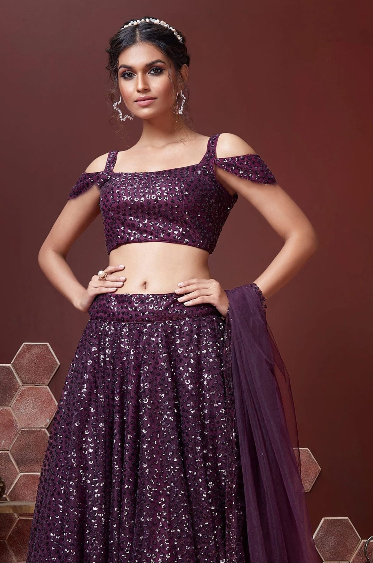 Begum's Bliss Designer Net Lehenga