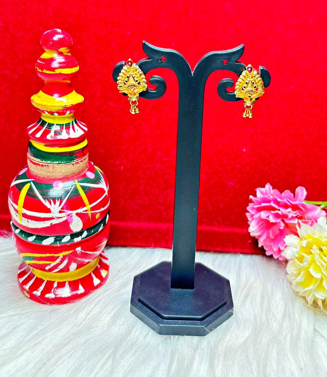 Shringar-Gold Plated Earrings