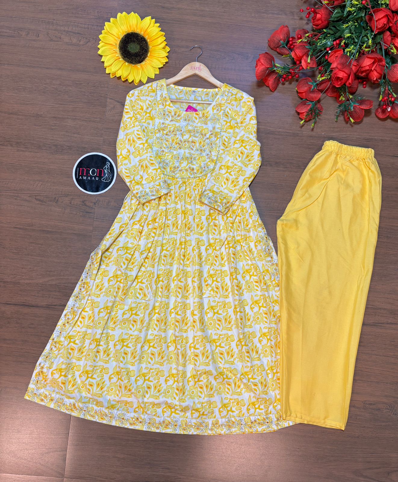 Yellow Herat- Kurti Set