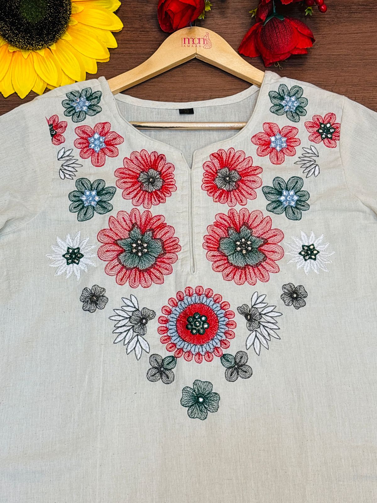 Following The Trend- Cotton Kurti Set