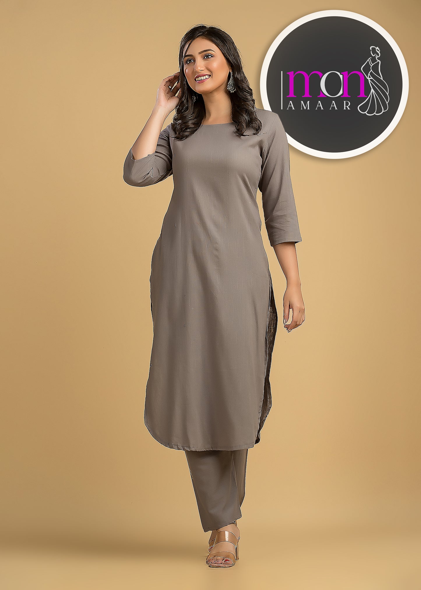 Flawless Beauty Cotton Kurti Set