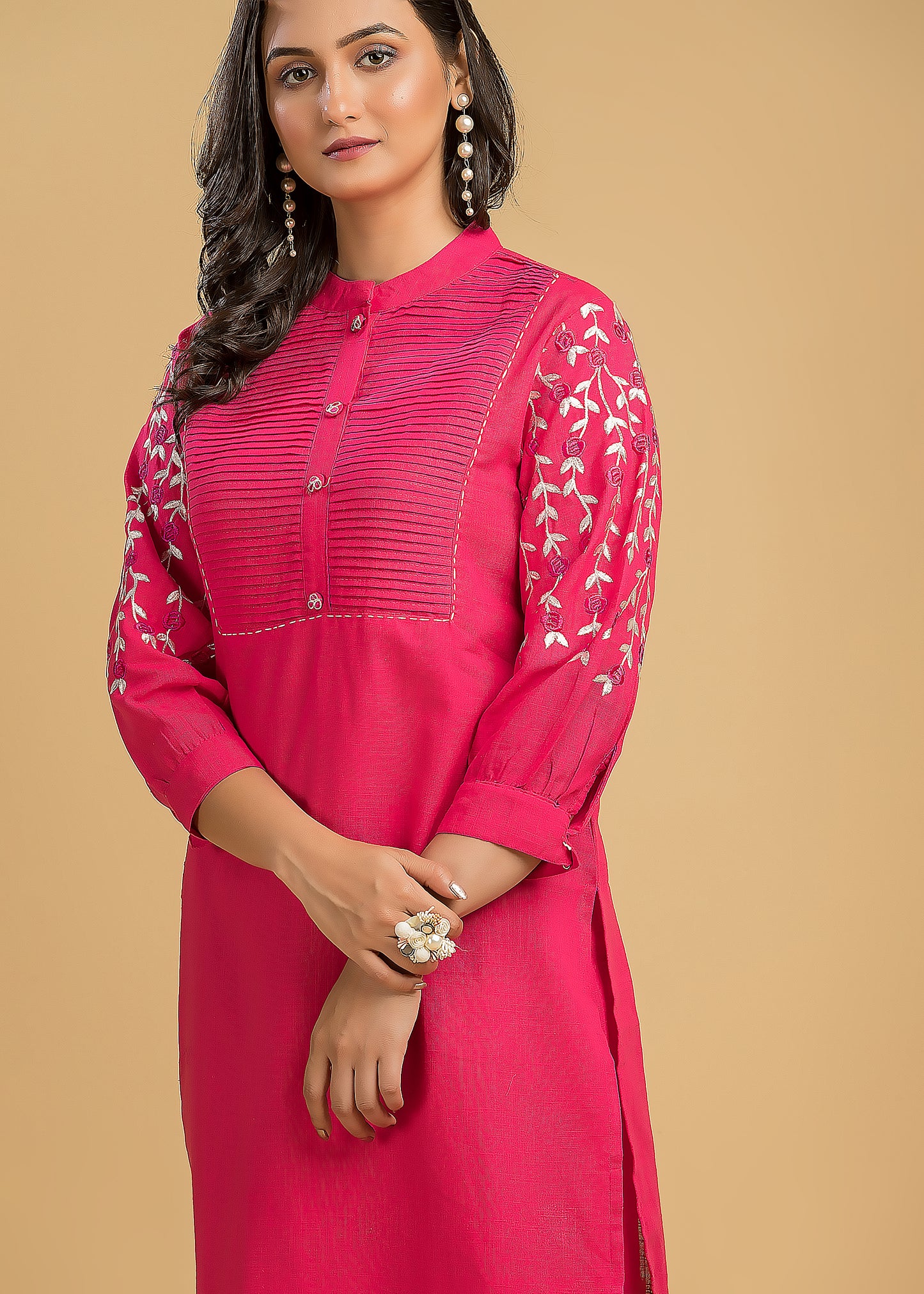 Stay Wavy Cotton Kurti Set